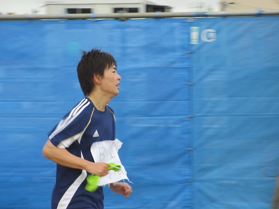 3年鈴木　こちらも第一走者で頑張ります