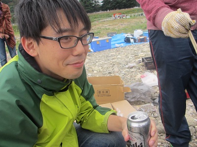 BBQにはビールでしょう!