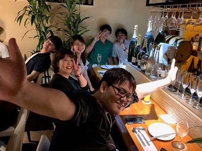 楽しそうな幹事 いつもありがとう!