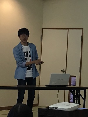 M2研究発表 東北大 金沢さん「塩基性樹脂触媒を用いたバイオマス由来乳化剤の高効率合成」