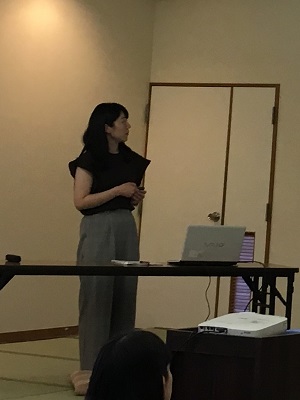 M2研究発表 秋田大 岡本さん「ビオチンリガーゼによるビオチン標識化を利用したSf9昆虫細胞表面GP64レセプタータンパク質の探索」