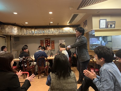 お腹いっぱい食べました 1年間お疲れさまでした―!