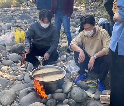 沸騰に苦戦